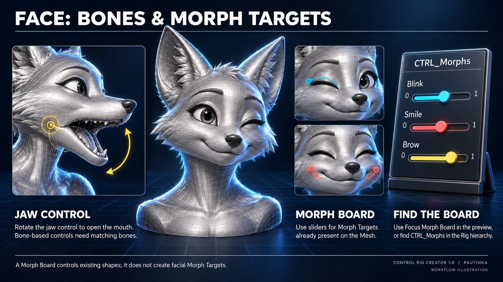 FACE: BONES & MORPH TARGETS