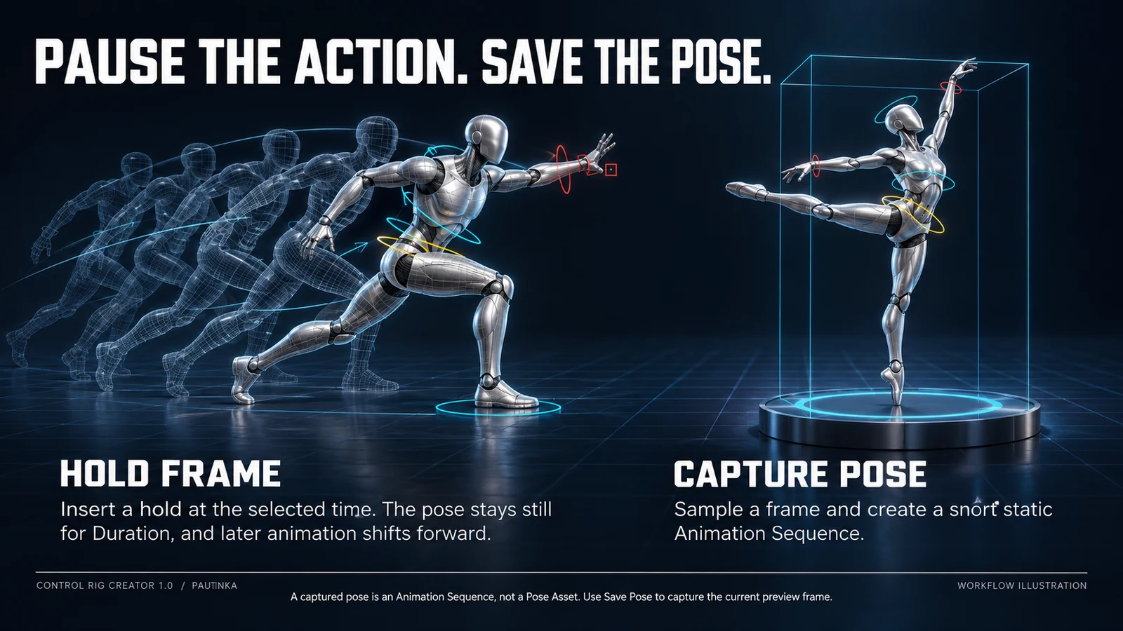 PAUSE THE ACTION. SAVE THE POSE.
