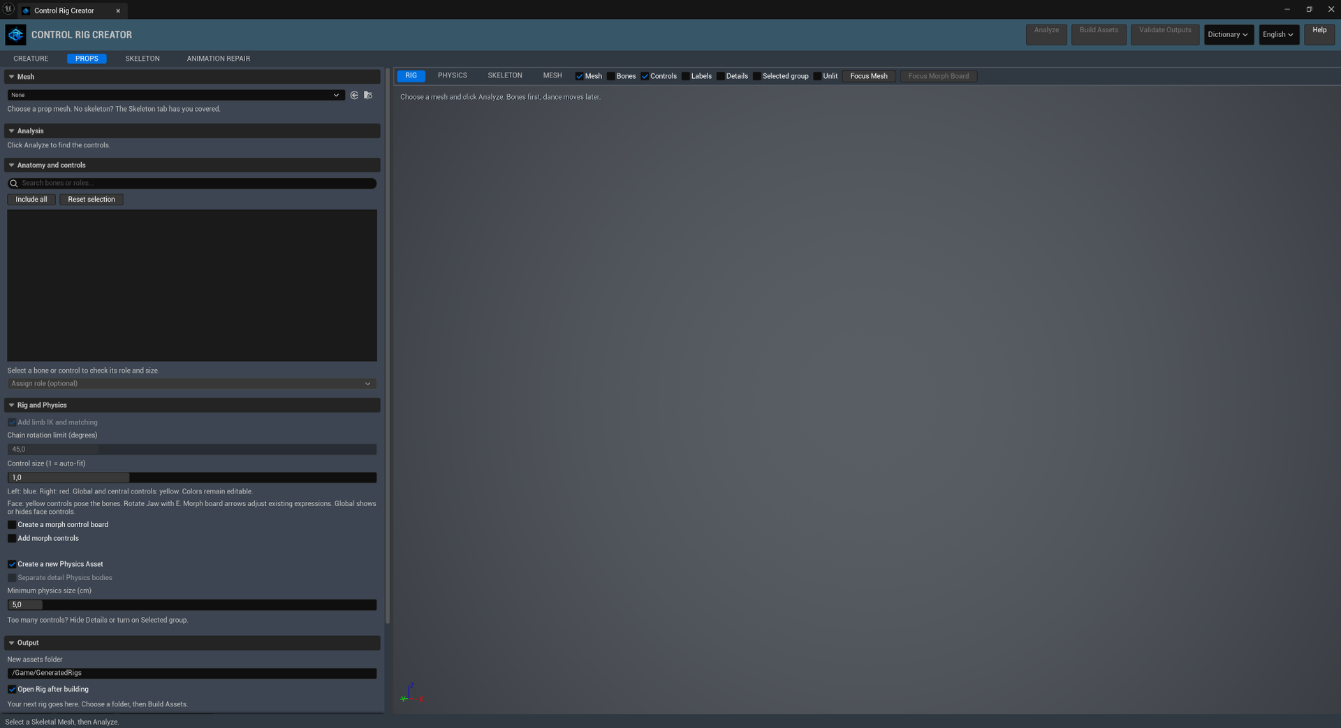 Plugin screenshot: props