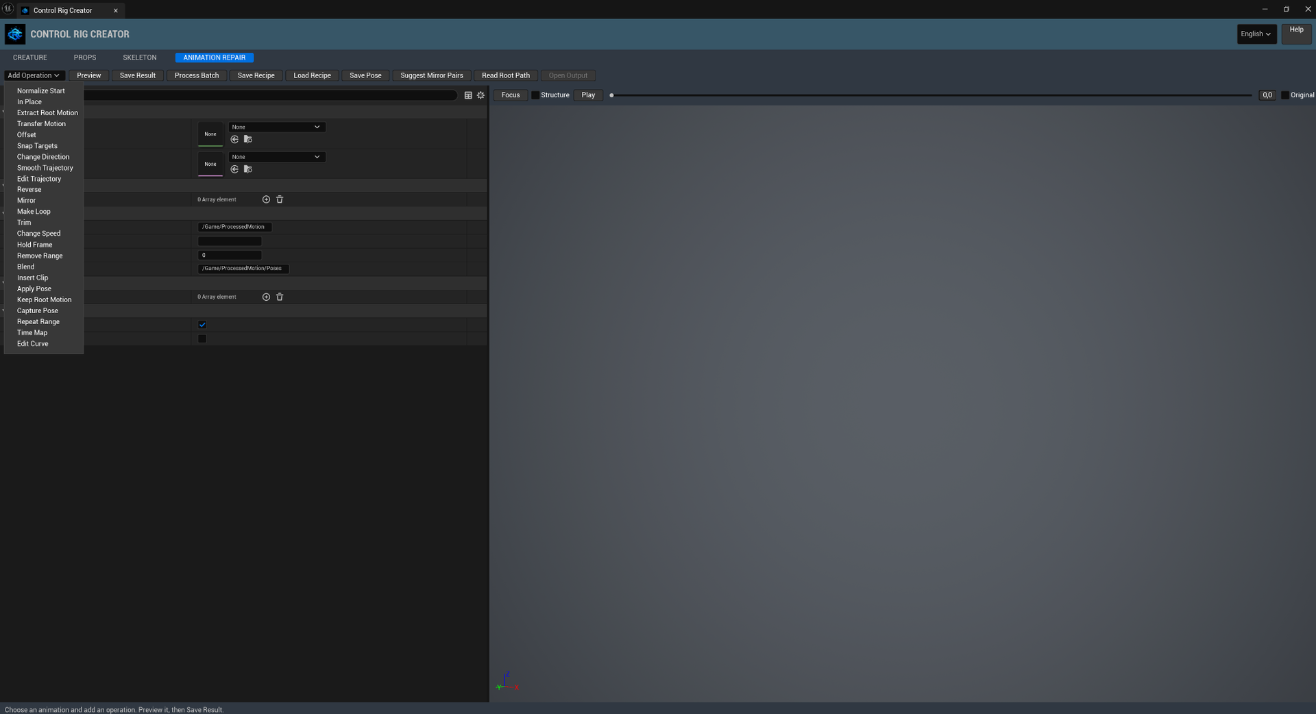 Plugin screenshot: repair